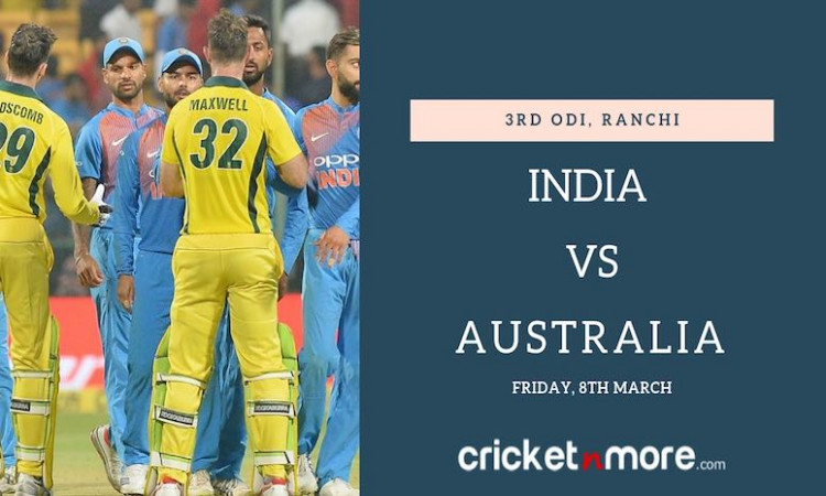 india versus australia 3rd odi score