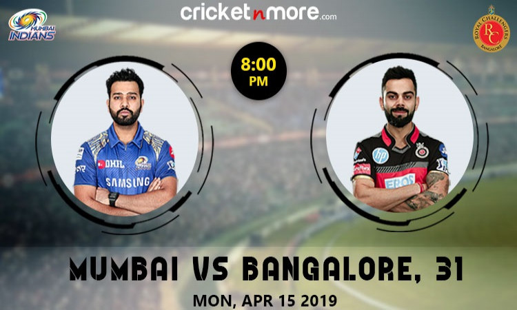 Mumbai Indians vs Royal Challengers Bangalore