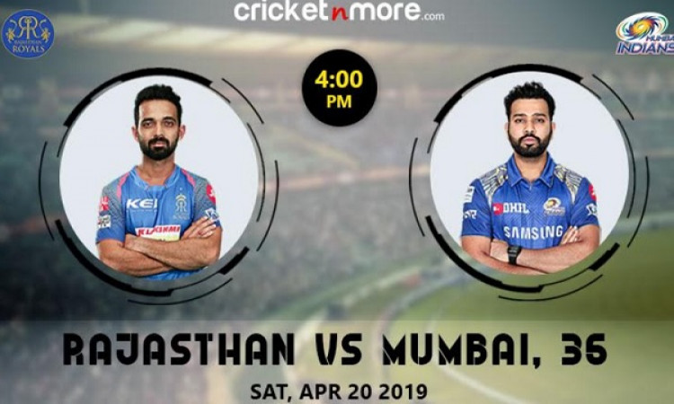 IPL 2019 Match 36th: राजस्थान रॉयल्स की टीम हर हाल में मंबई को हराना चाहेगी ( मैच प्रिव्यू) Images