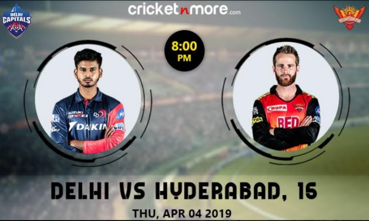 IPL 2019 Match 16:  दिल्ली कैपिटल्स बनाम सनराइजर्स हैदराबाद, मैच प्रीव्यू Images