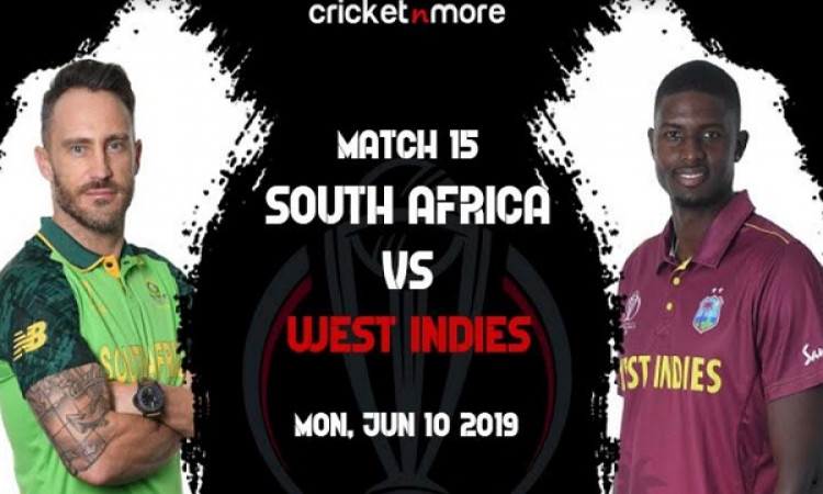 CWC19: वेस्टइंडीज के खिलाफ मैच जीतकर हार के सिलसिले को तोड़ना चाहेगी साउथ अफ्रीका, संभावित XI ( प्रि