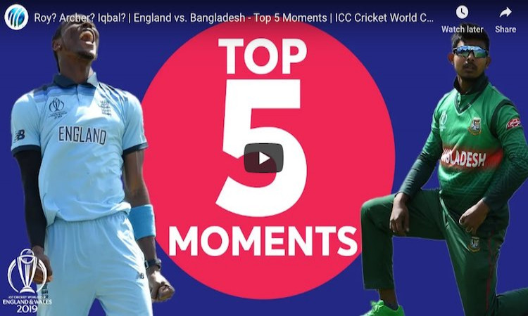 Top 5 England vs Bangladesh match moments