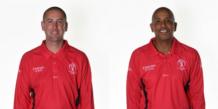 ICC Umpires Michael Gough, Joel Wilson