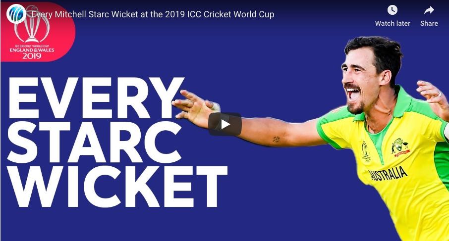 ICC Cricket World Cup 2019 Mitchell Starc