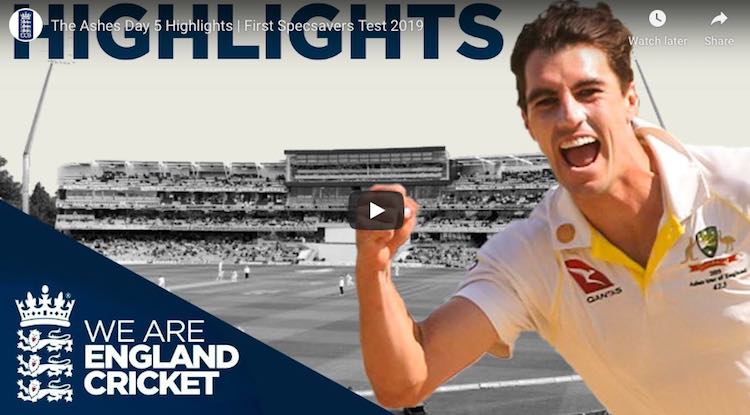 First test Highlights Ashes 2019