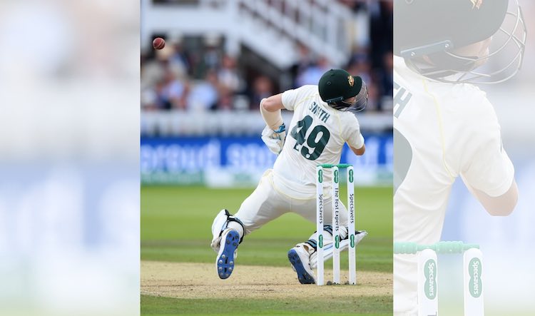Ashes 2019 2nd test Steve Smith Injured