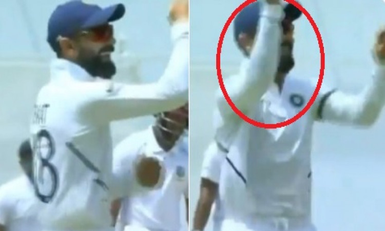 VIDEO जब विराट कोहली ने वेस्टइंडीज के खिलाफ पहले टेस्ट में डांडिया डांस कर जीता फैन्स का दिल Images
