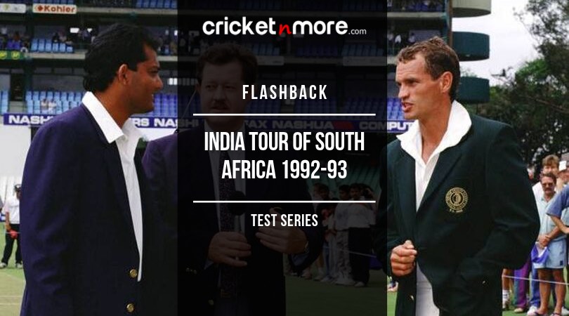 Flashback India tour of South Africa 1992-93 Test Series