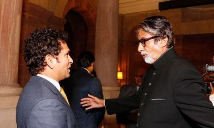 Sachin Tendulkar and Amitabh Bachchan 