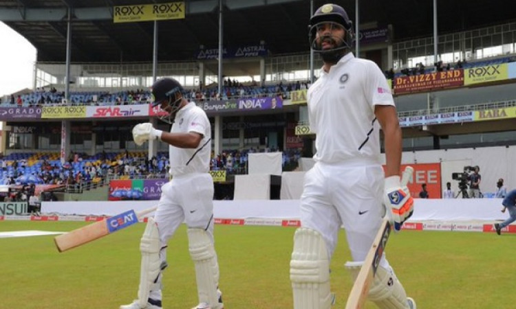 Rohit, Mayank give India solid start in Vizag Test (Lunch) Images