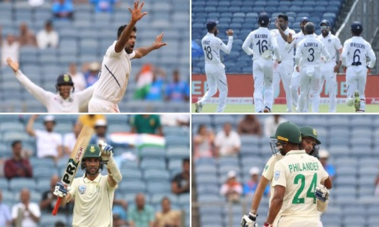 पुणे टेस्ट: अश्विन का 'चौका', साउथ अफ्रीका 275 पर सिमटा (तीसरे दिन के खेल का पूरा रिपोर्टकार्ड) Imag