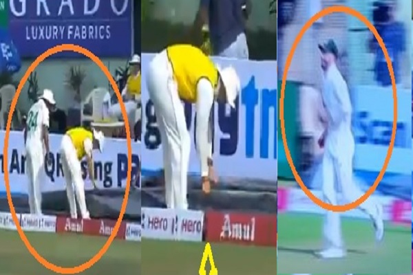 VIDEO भारतीय पारी के दौरान घटी दिलचस्प घटना, बाउंड्री लाइन पर गेंद खोजने के लिए लेनी पड़ी कैमरामैन क