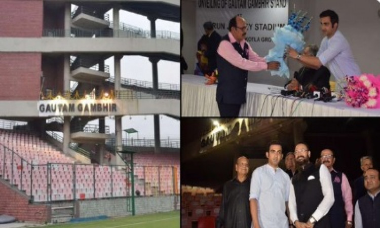 विराट कोहली के बाद अब अरुण जेटली स्टेडियम में गंभीर के नाम भी होगा स्टैंड ! Images