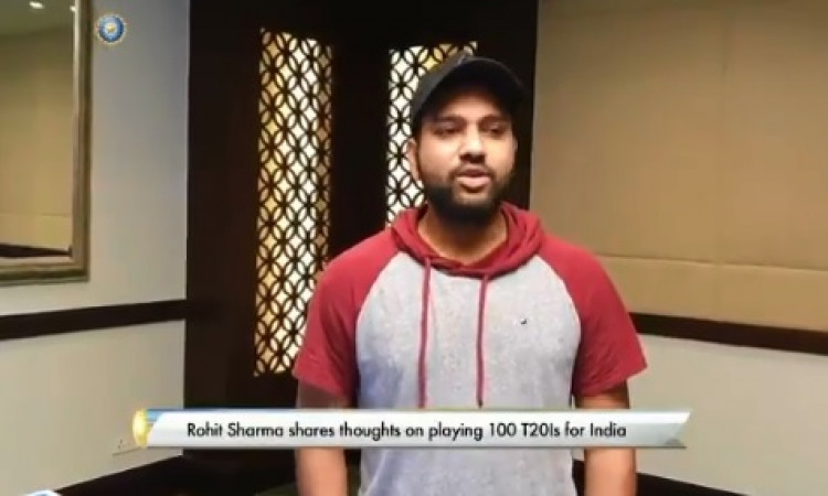 अपने 100 T20I मैच को लेकर भावुक हुए रोहित शर्मा, फैन्स का इस तरह से किया शुक्रिया VIDEO Images