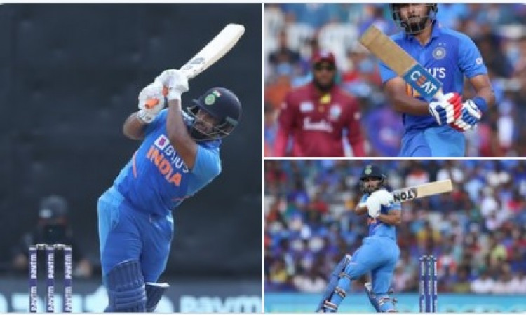 1st ODI: Iyer, Pant fifties help India post 287/8 against Windies Images