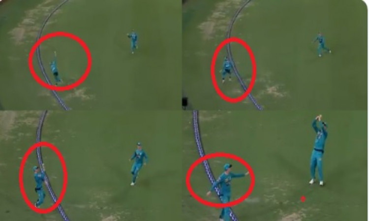 BBL में लपका गया विवाद भरा कैच, फील्डर ने सीमा रेखा के बाहर जाकर कैच को लपका, बल्लेबाज OUT हुआ Image