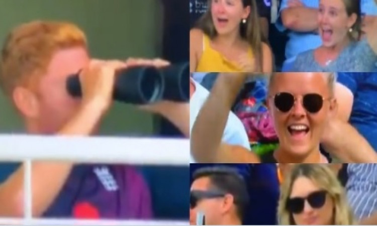 VIDEO टेस्ट मैच के दौरान पवेलियन में बैठकर दूरबीन से महिला दर्शकों को देखते हुए पकड़े गए जॉनी बेयरस्