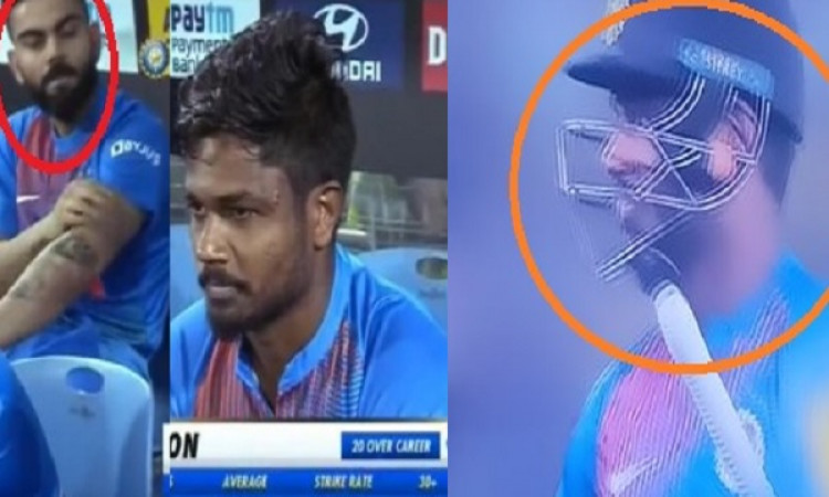VIDEO पहली गेंद पर छक्का जमाने के बाद आउट हुए संजू सैमसन, फैन्स और कोहली का भी दिल टूटा ! Images