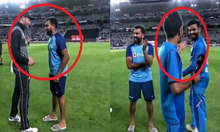 VIDEO मैच के बाद चहल के साथ मार्टिन गप्टिल ने किया मजाक, कहा कुछ ऐसा, रोहित अपनी हंसी नहीं छूपा पाए 