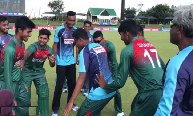 VIDEO अंडर 19 वर्ल्ड कप के फाइनल में पहली बार पहुंचने पर बांग्लादेश खिलाड़ियों ने डांस कर मनाया जश्न