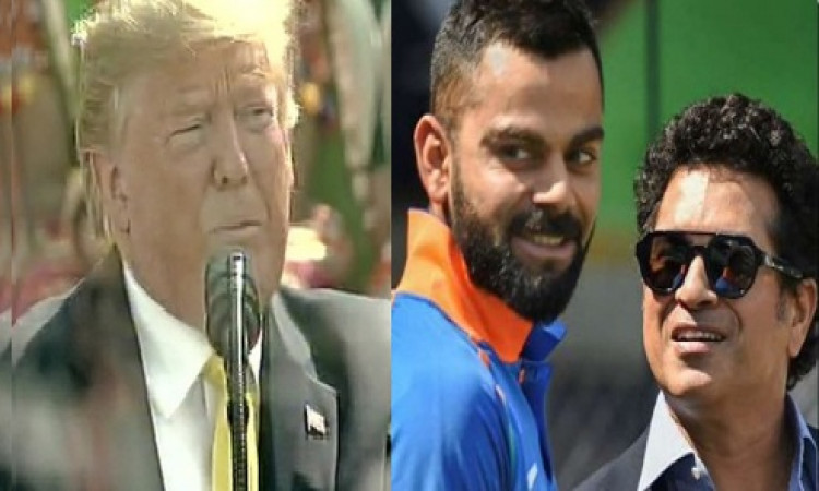 मोटेरा स्टेडियम में बोले अमेरिकी राष्ट्रपति डोनाल्ड ट्रंप, कोहली और सचिन तेंदुलकर महान क्रिकेटर ! Im