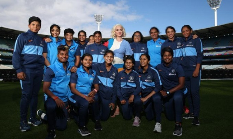 Indian Women Cricket Team with Katy Perry