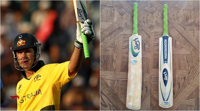 2003 World Cup Cricket Bat Ricky Ponting