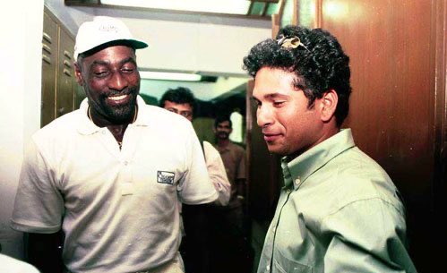 sachin tendulkar and vivian richards sachin tendulkar and vivian richards