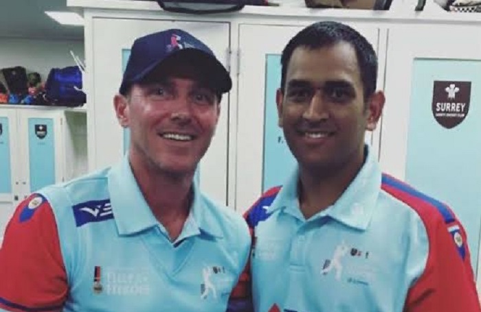 Damien Martyn and MS Dhoni Damien Martyn and MS Dhoni