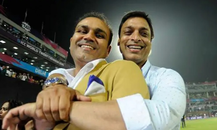 Shoaib Akhtar and Virender Sehwag