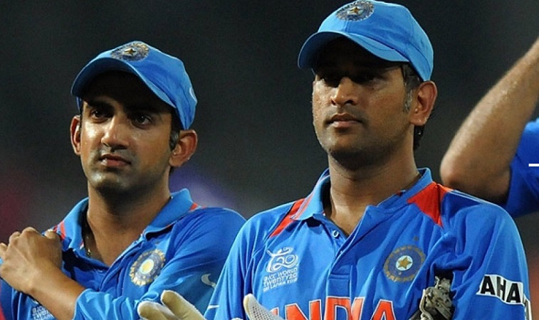 MS Dhoni and Gautam Gambhir MS Dhoni and Gautam Gambhir