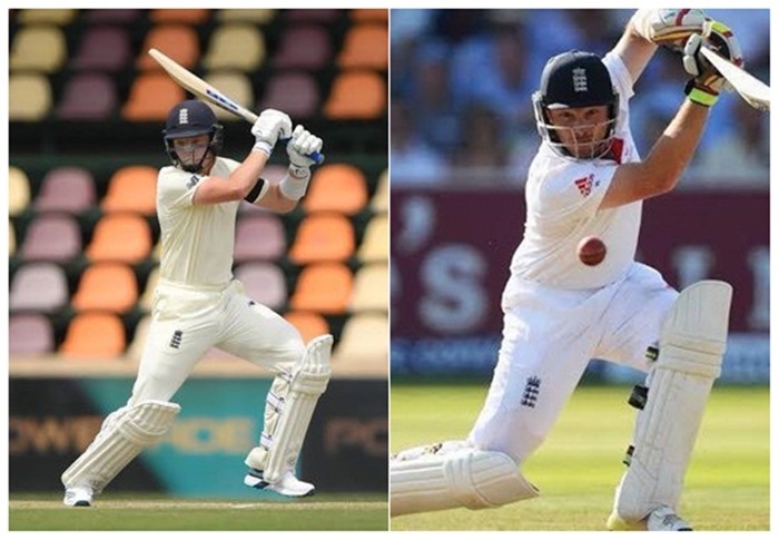 Ollie Pope and Ian Bell Ollie Pope and Ian Bell
