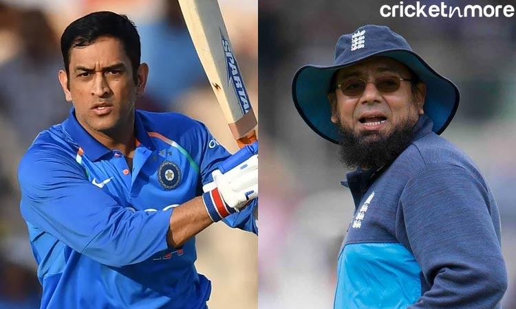 MS Dhoni and Saqlain Mustaq MS Dhoni and Saqlain Mustaq