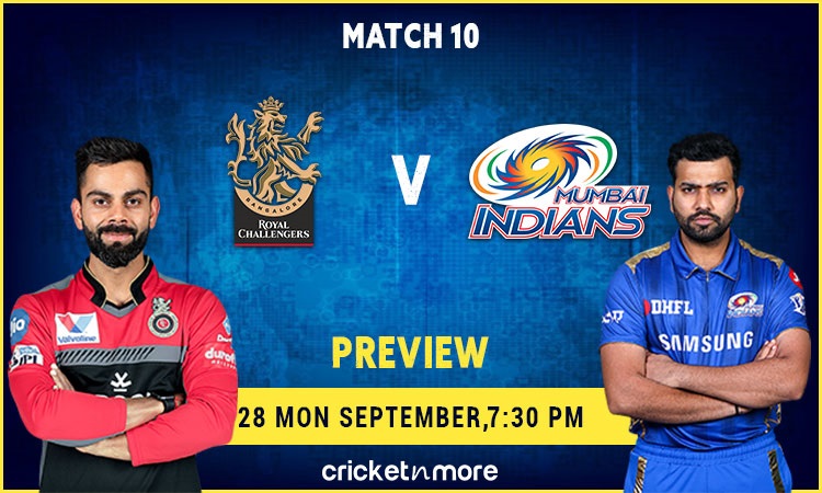 Mumbai Indians vs Royal Challengers Bangalore Preview and Probable XI