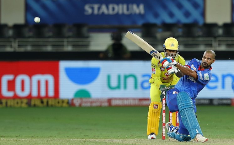 Shikhar Dhawan Delhi v Chennai IPL 2020