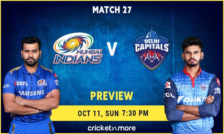 मुंबई इंडियंस VS दिल्ली कैपिटल्स - MyTeam11 फैंटसी क्रिकेट टिप्स, संभावित प्लेइंग XI और  पिच रिपोर्ट