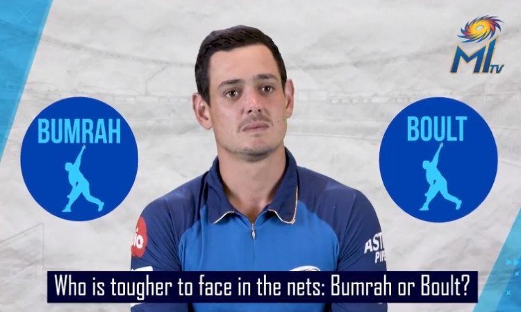 Quinton de Kock reveals the tougher bowler to face between Trent Boult and Jasprit Bumrah 