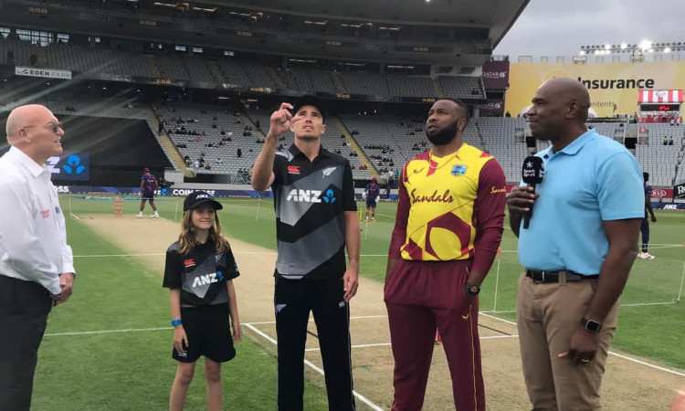 New Zealand opt to bowl first against West indies in first t20i
