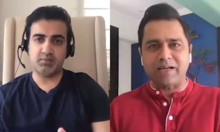 gautam gambhir and aakash chopra heating live debate video on indias captaincy