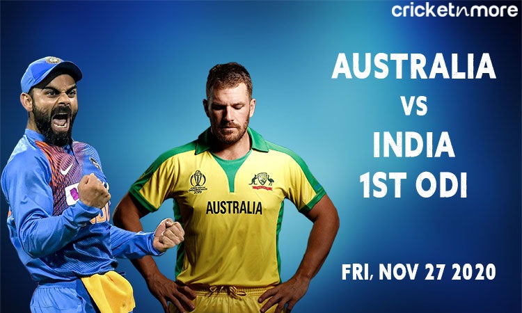 india versus australia 1st odi score