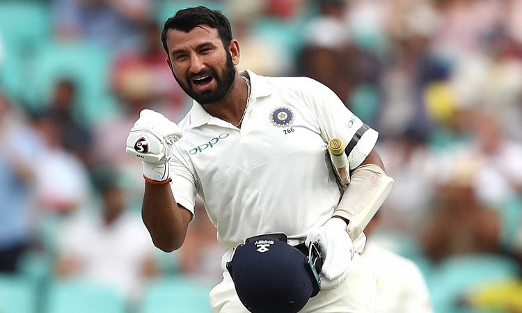 watch video india batsman pujara take's guard in nets ahead of australia series