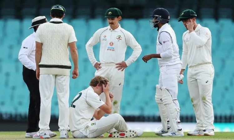 Cameron Green hit in the head while bowling in warm-up game