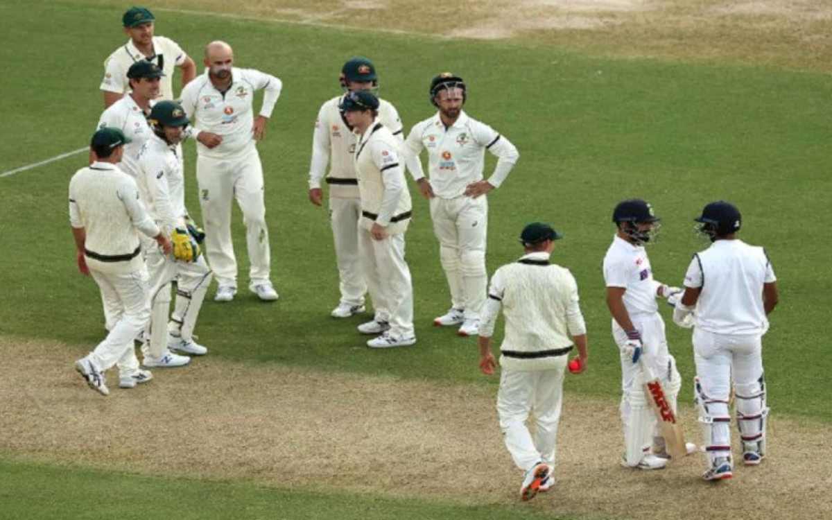 Image for firsf day of adelaide test aus vs ind adelaide test india scored 233 runs on the loss of 6 wickest first day