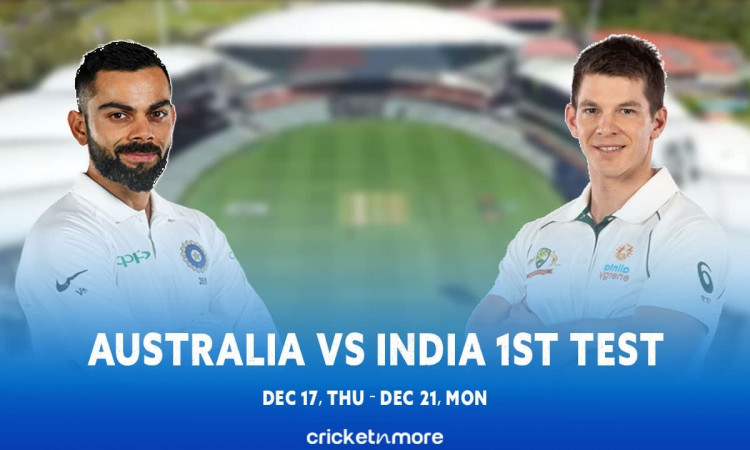 image for cricket australia vs india 1st pink ball test match 