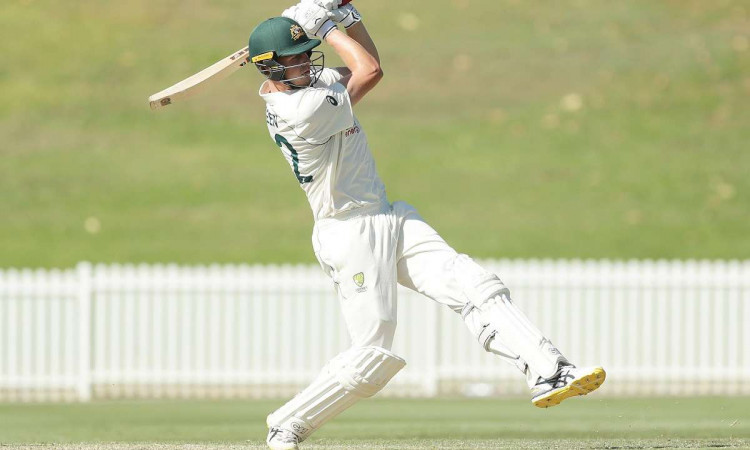 cameron green scored century and then took two wickets against india a in practice match