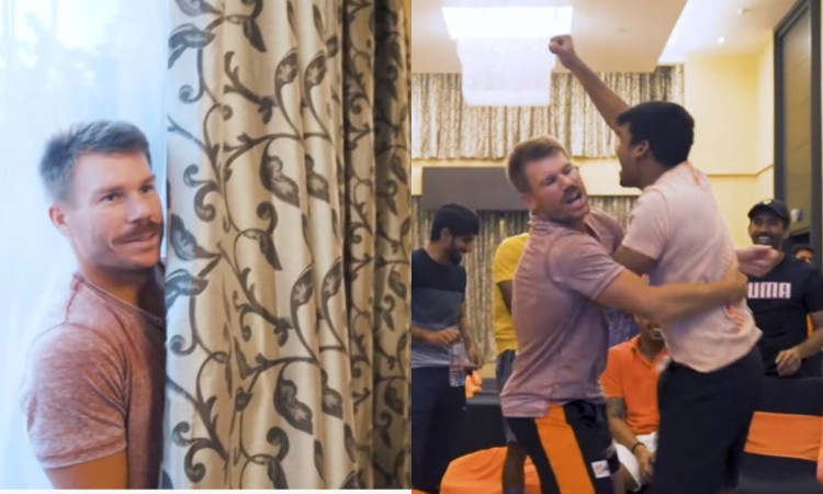 david warner shares funny video with sunrisers hyderabad IPL teammates in hindi