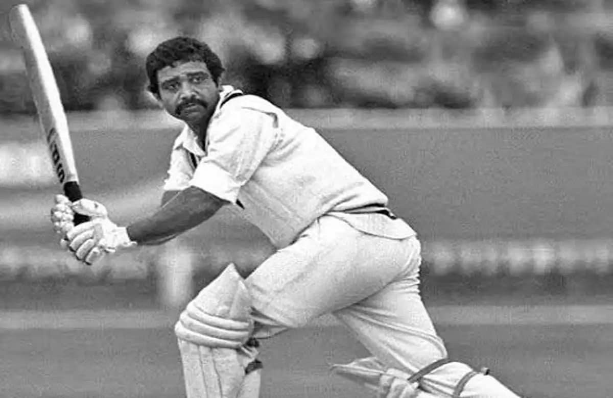 Gundappa Vishwanath Image of Cricket Legend Gundappa Vishwanath biography