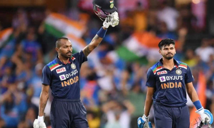 india beat australia in 2nd t20 to win the series hardik pandya and shikhar dhawan shines