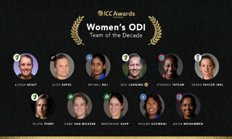 Image of Cricket ICC Women's ODI Team Of The Decade