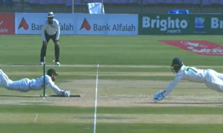 Cricket Image for VIDEO Mohammad Rizwan Brilliant Run Out To Dismiss Van Der Dussen